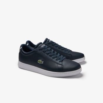 Lacoste Carnaby Evo Leather Sneakers Pánské - Tenisky Tmavě Blankyt | CZ-az1XPr